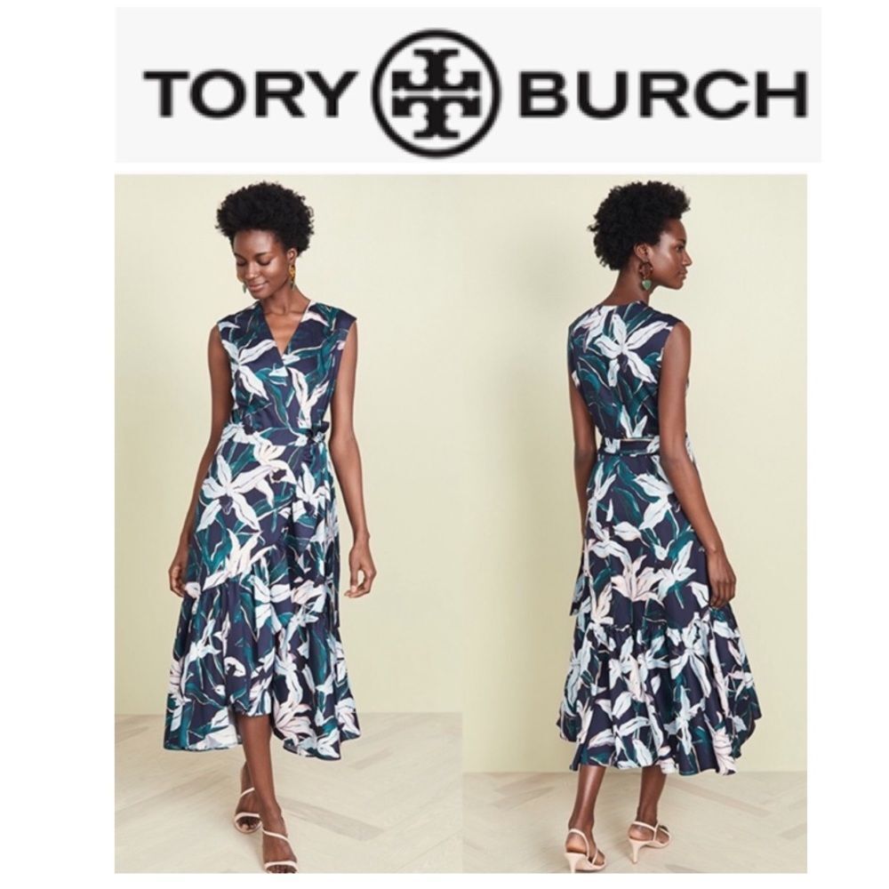 Tory Burch cotton wrap dress. - Picture 6 of 9
